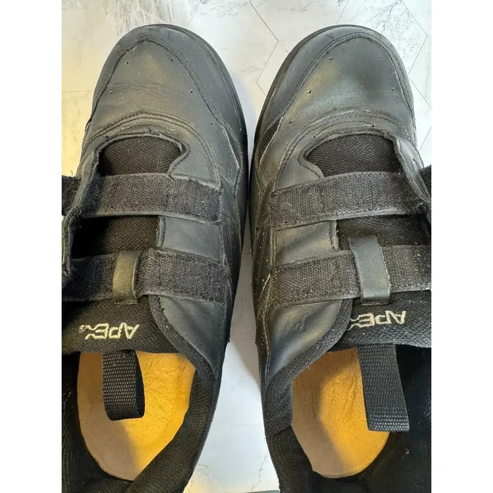 Apex Ambulator Shoes G8010M Mens Size 12.5 E Black Straps Comfort Medical